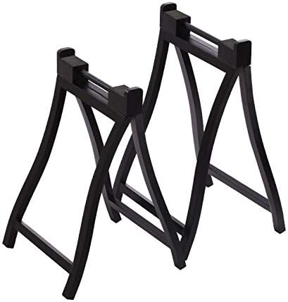 LANDTOM Professional A-Style Portable and Easy Travelling type Guzheng Stand made of Solid Wood (Ebony- Black)…