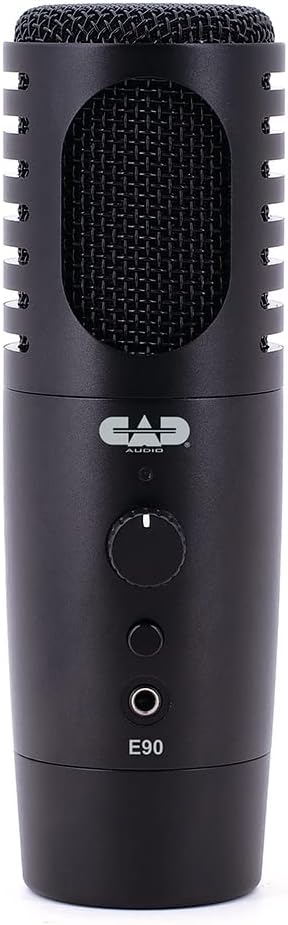 CAD Audio E90 Dynamic Front-Address Broadcast Microphone – XLR & USB-C Outputs