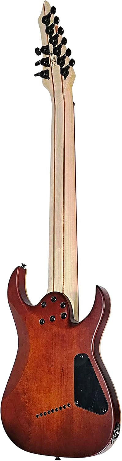 IYV-ISFF9-400 LH, 9 String Solid Body with Quilted Maple Top Electric Guitar, Blue Gradient, Left hand