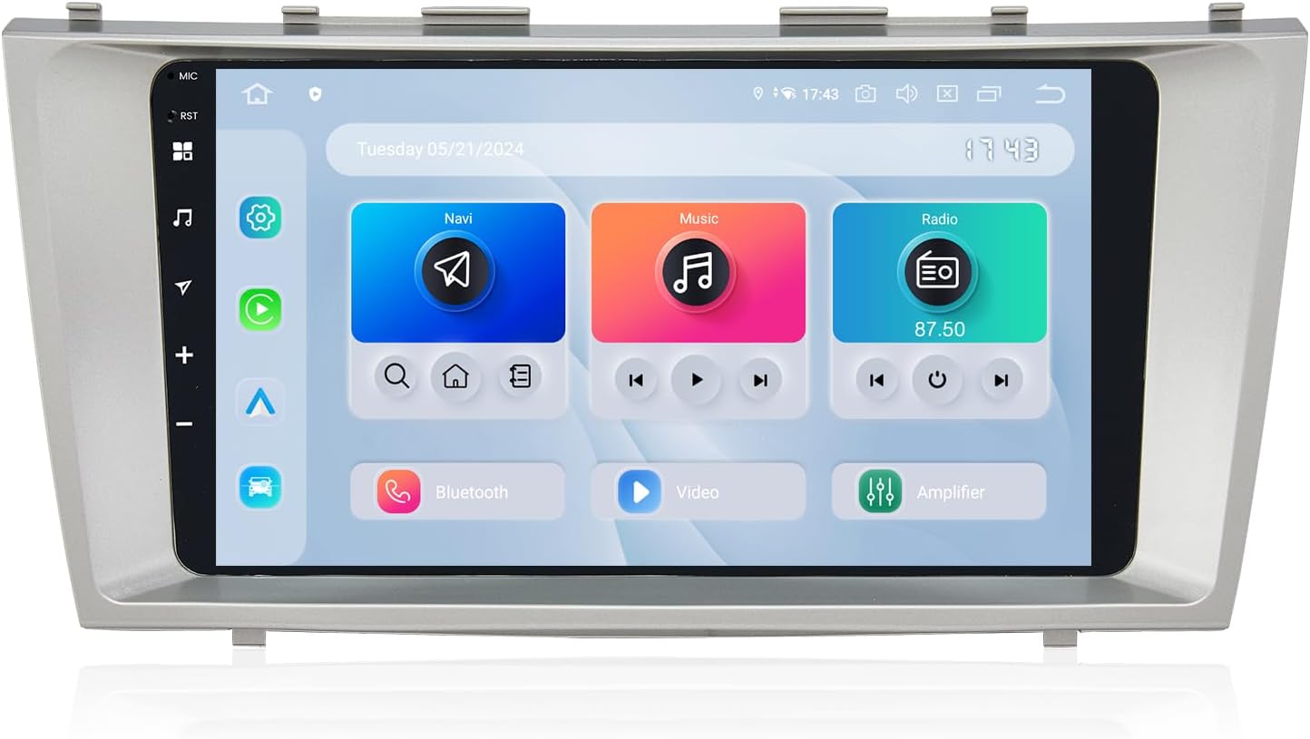 Dasaita Android 13 Car Stereo for Toyota Camry 2007-2011 with Wireless Carplay & Android Auto, 9