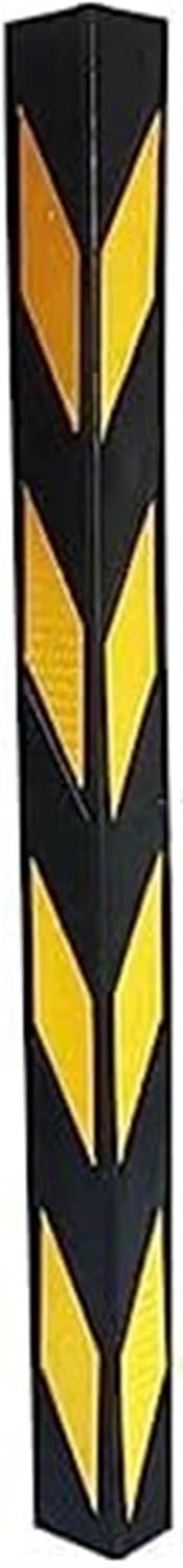Garage Wall Protector,Car Parking Protector,Reflective Wall Corner Protector with Yellow Strips,Rubber L-Shape Corner Guard,Garage Wall Corner Guards,1cm Thick (Color : Yellow, Size : (Color : Yell
