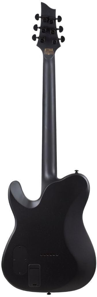 Schecter PT Black Ops 6-String Electric Guitar with Mahogany Body and Ebony Fingerboard (Satin Black Open Pore)