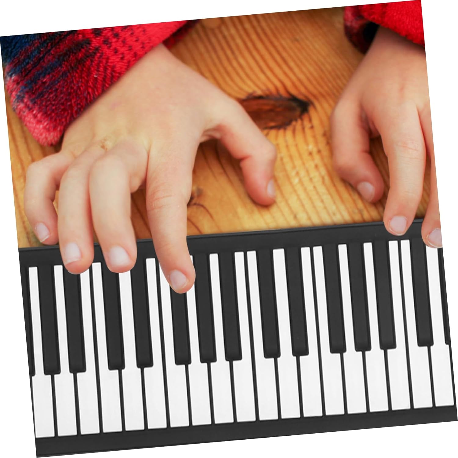 Keys Portable Up Piano for Beginner Electronic Keyboard with Rhythms Timbre Lightweight Hand Piano for Students Easy to Carry Use