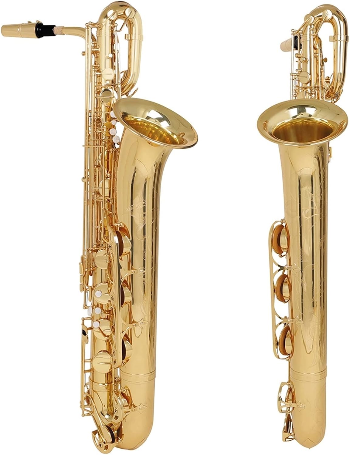 Baritone Sax E-Flat Brass Body Carving Professional Grade Examination Playing Saxophone