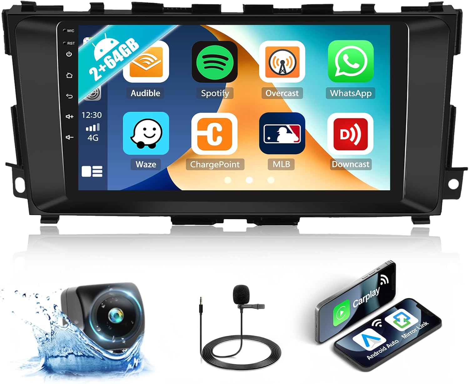 2G+64G for Nissan Altima Car Stereo Radio 2013 2014 2015 2016 2017 2018 with Wireless Carplay Android Auto Android 13 Radio 9