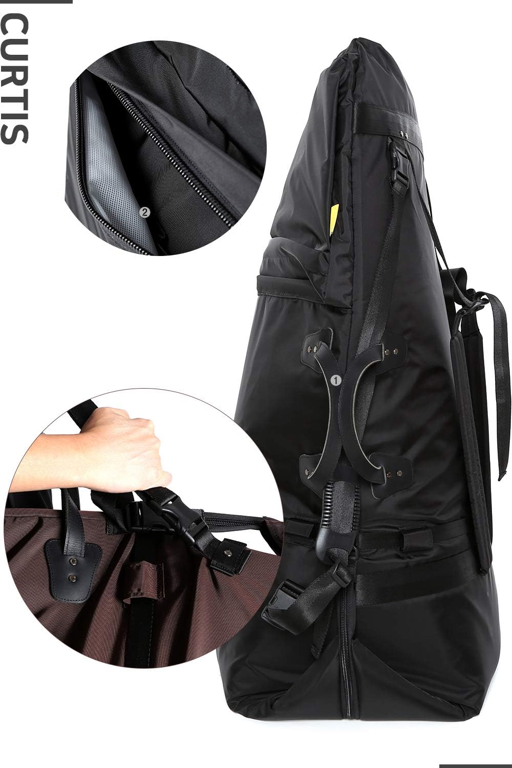 CURTIS Insulation Tuba Gig Bag U1 - Free Size (Black)