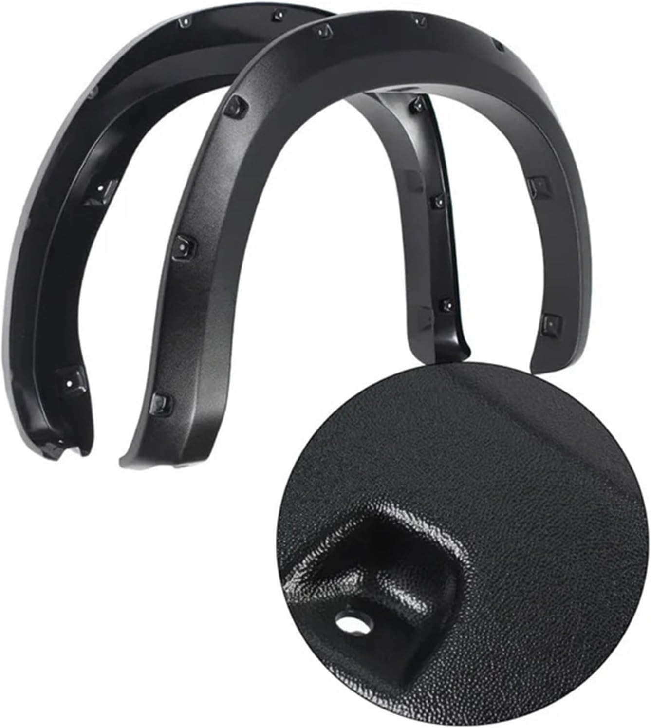 fender flares universal car， 4PCS Compatible for Fender Flare Car Accessories Black Color Mudguards Compatible for Toyota Tundra 2007-2013 Car Accessories Exterior Part Body Kit(Striae)