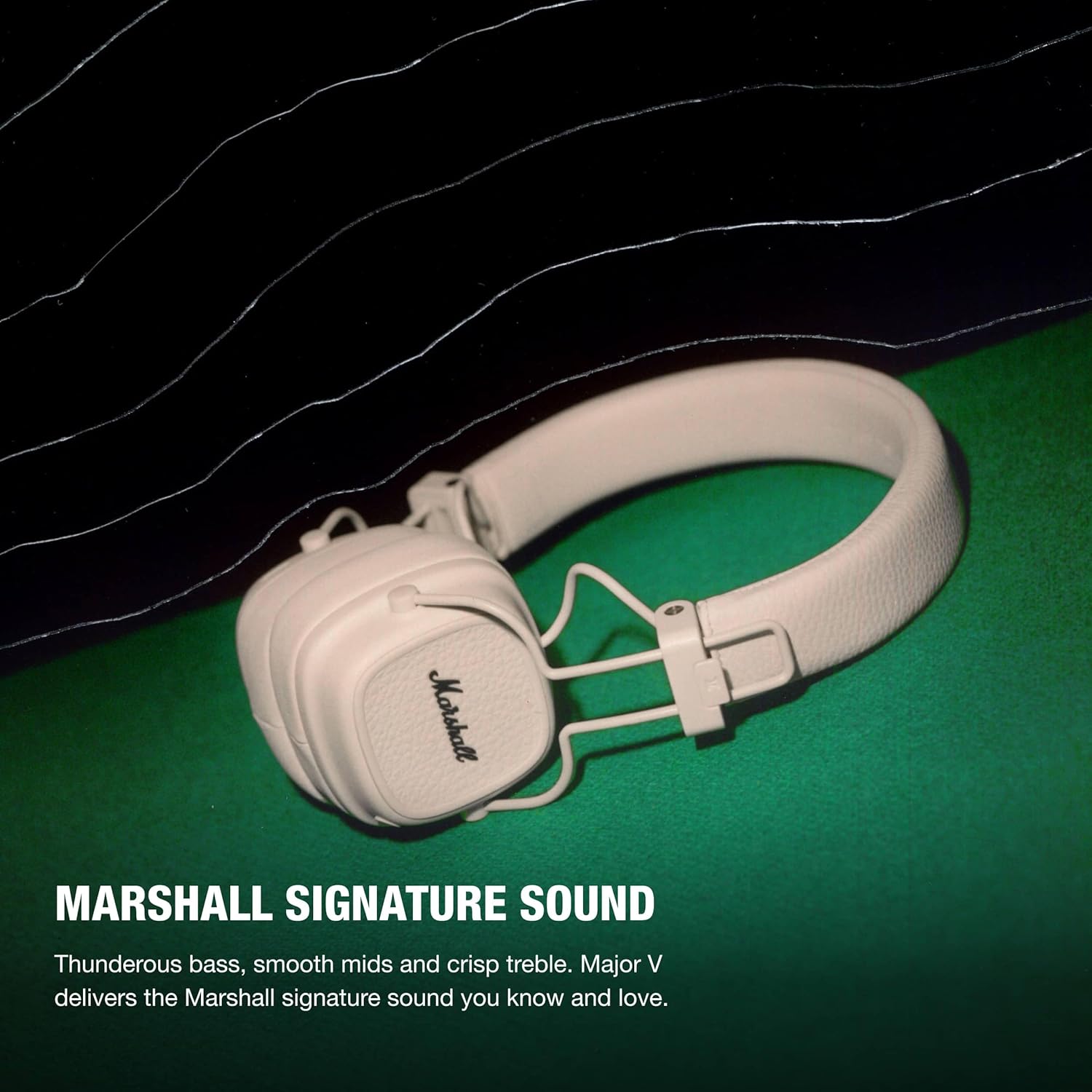 Marshall Major V On-Ear Wireless Bluetooth Headphone - Cream