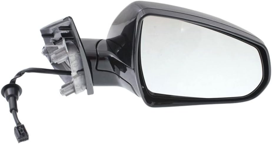 For Cadillac SRX 2010-2016 Door Mirror Passenger Side | Manual Folding | 1st Design | Paintable | Power Glass | Heated | Replacement For 20953692, 20953692-PFM | GM1321445