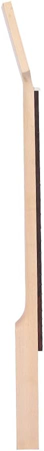 Oumefar Unfinished Maple Wood Guitar Neck, Easy to Paint DIY for 3 or 4 Strings Cigar Box Guitar, Bass with Rosewood Fretboard, Ideal for All Guitar Lovers