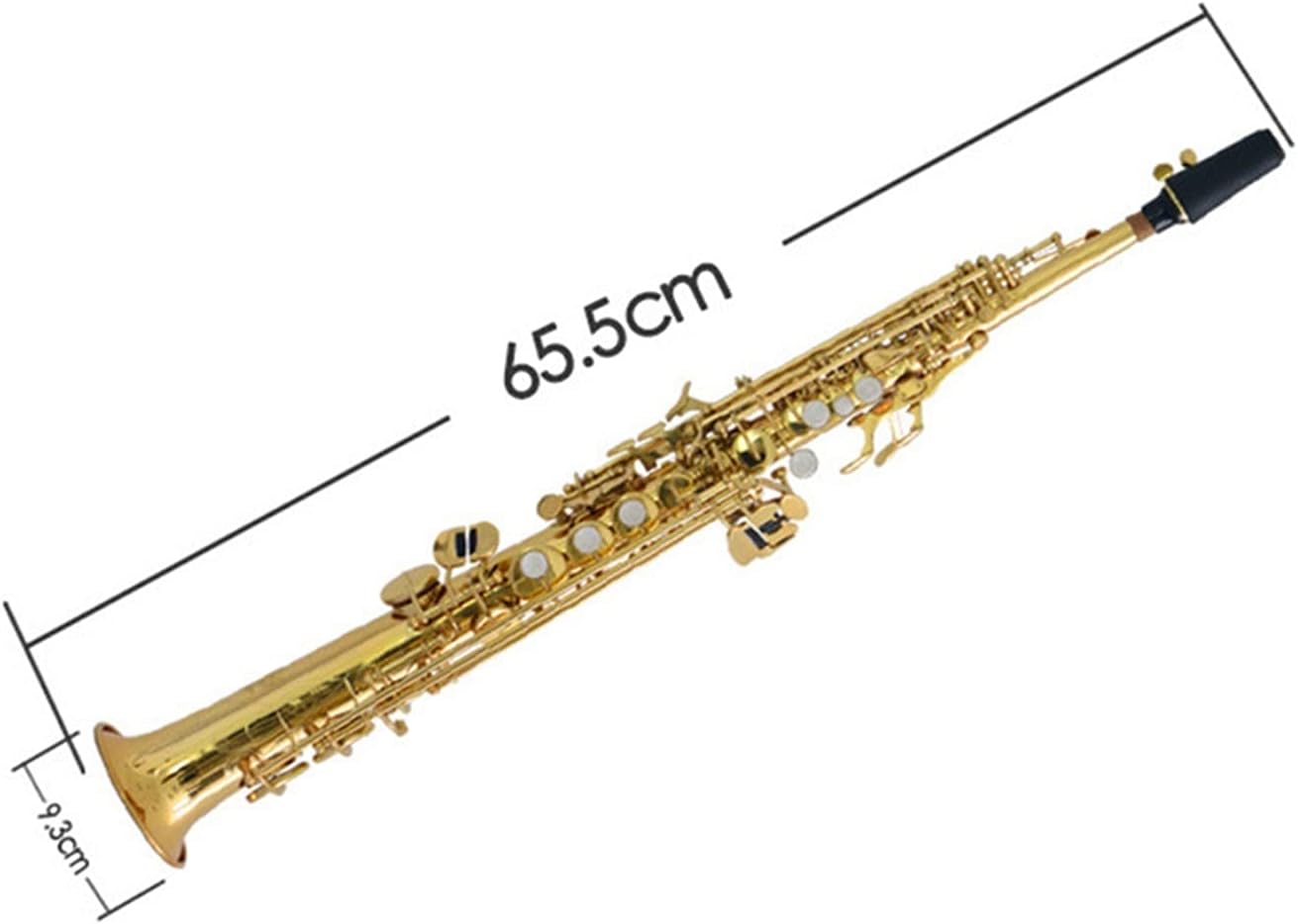 Saxophone Straight B Flat Straight Pipe Soprano Saxophone Beginner Professional Playing Level Straight Wind Instrument