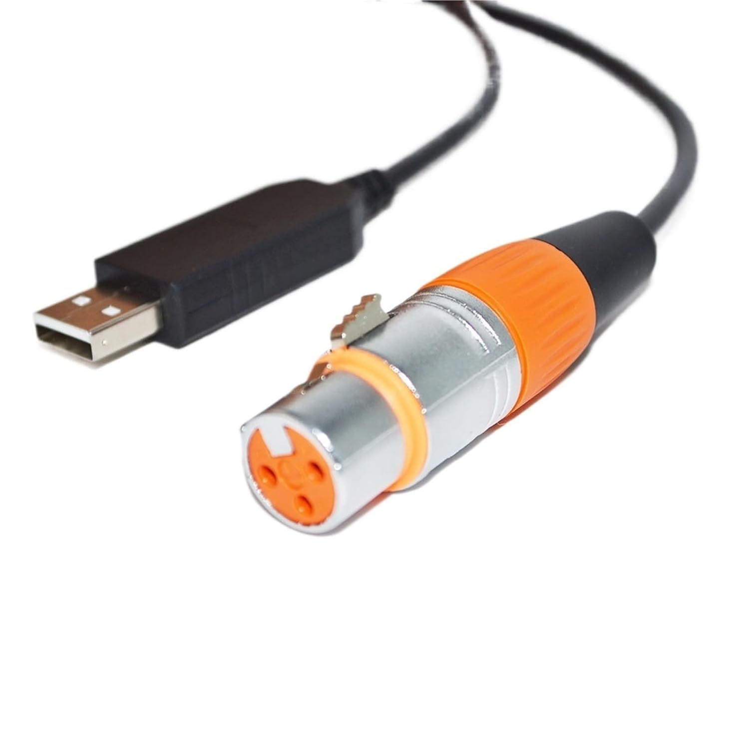 USB RS485 to XLR 3P Female Socket DMX512 Cable Fixture Controller KABLE(8M,Color A)