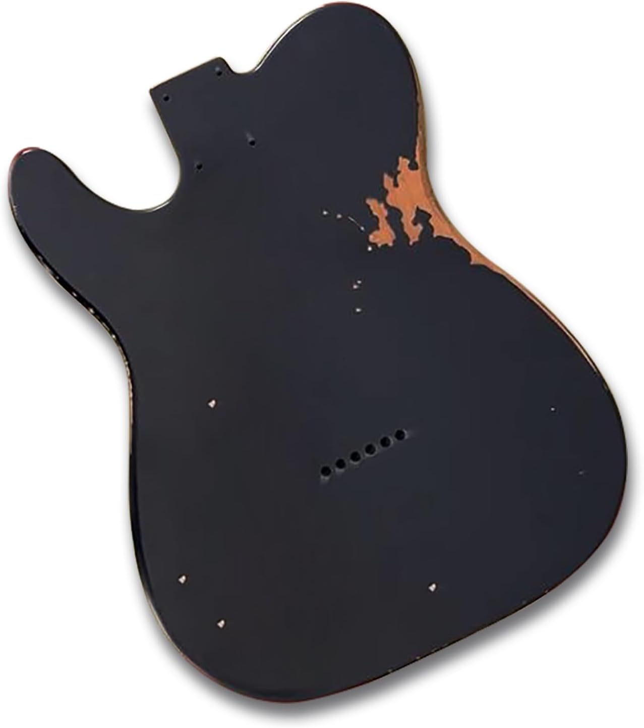 Sunsmile Relic Electric Guitar Body TL Style Nitro Top Alder Wood DIY Guitar Body S-S Route Relic Black.