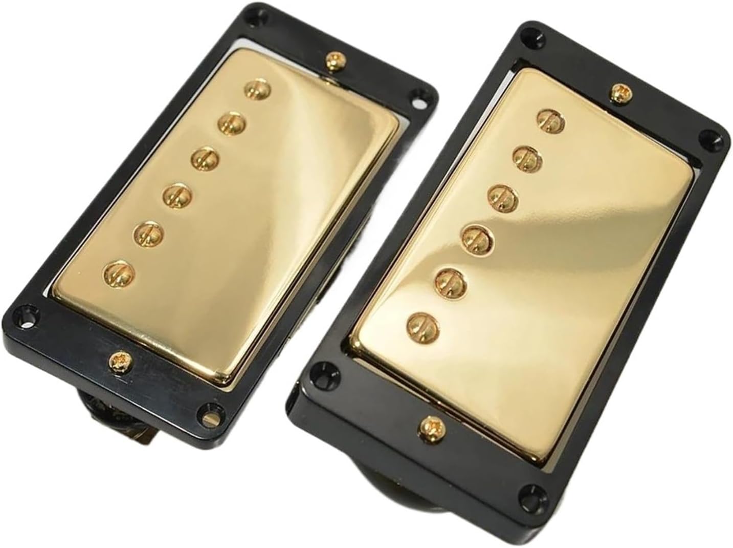 electric guitar pickup set Alnico II Humbucker Pickup Classic Nickel 57 GB Style Pickup Gold Chrome Cover For Electric Guitar (Color : 3)