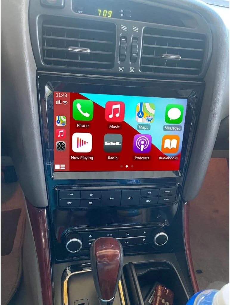 Car Stereo 2-Din Digital Media Receiver for Lexus GS300/GS400/GS430 1998-2005, Car Audio Receivers with CarPlay Android Auto 9