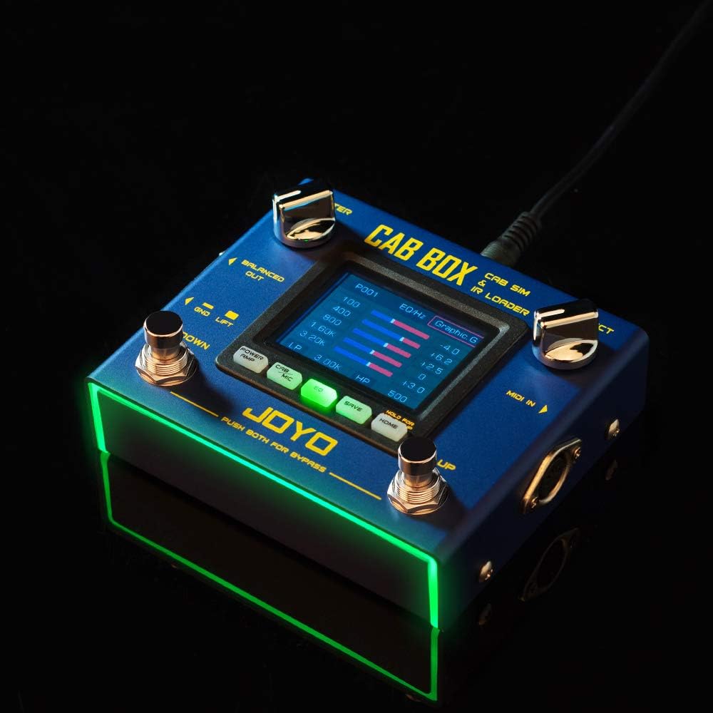 JOYO R-08 Cab Box Electric & Bass Guitar Effect Pedal Bundle with JP-05 Pedal Power Supply Built-in Rechargeable Battery