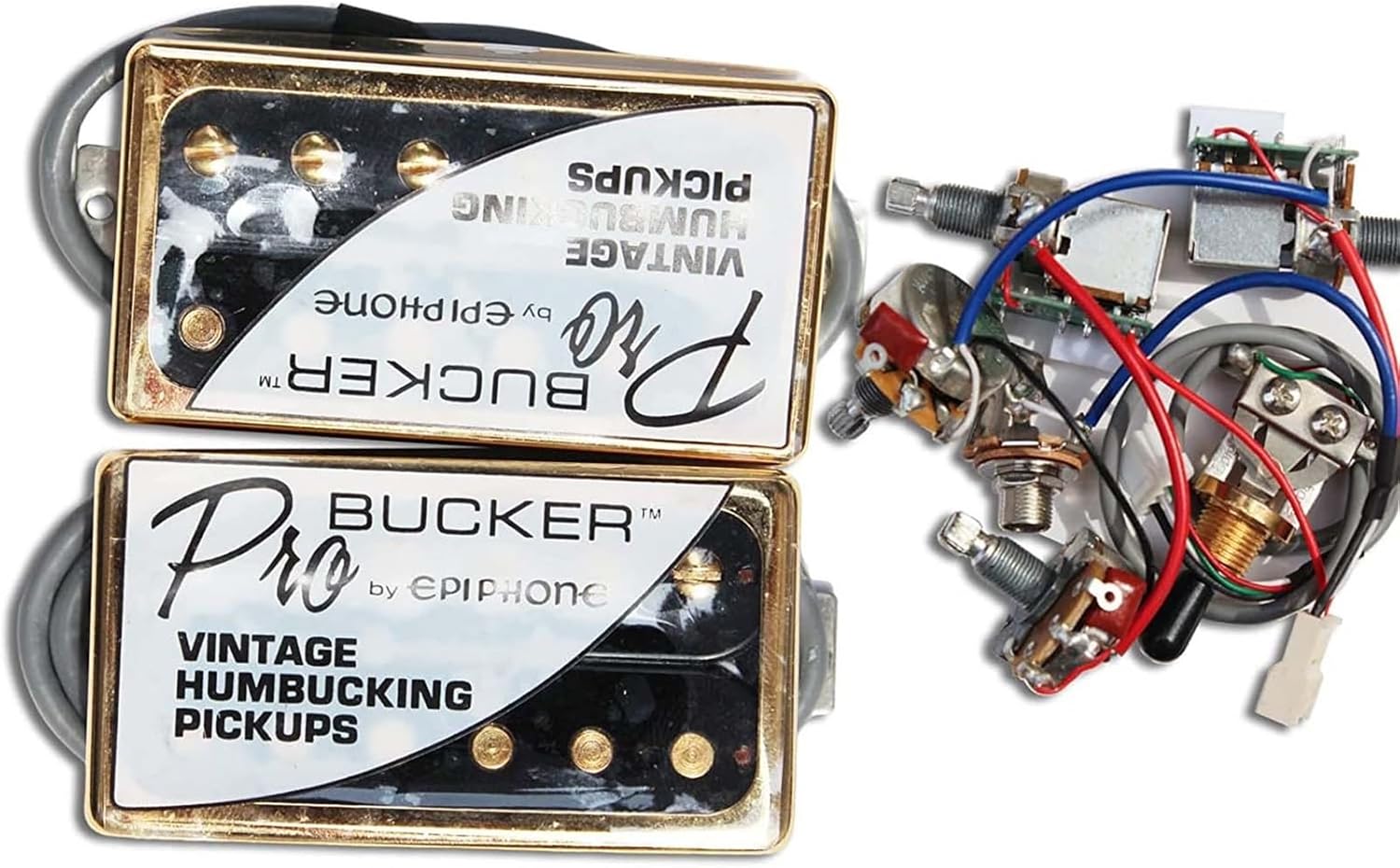 Guitar Pickups Neck and Bridge Pickups with Wiring Harness Pots 3way Converter for Electric Guitar Parts