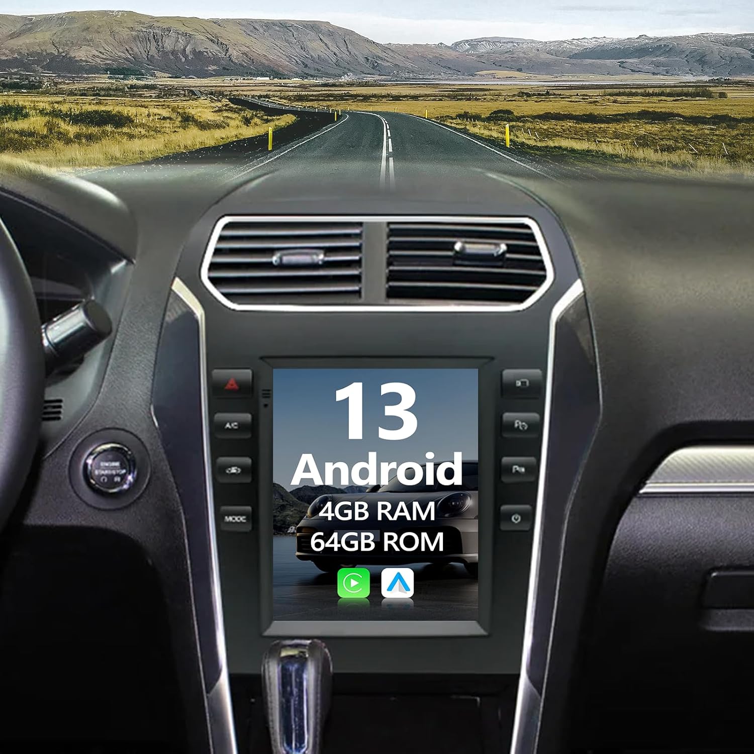 Radio for Ford Explorer Radio Upgrade 2011-2019,Android 13 8core Stereo System,9.7inch Touch Screen,Carplay and Android Auto