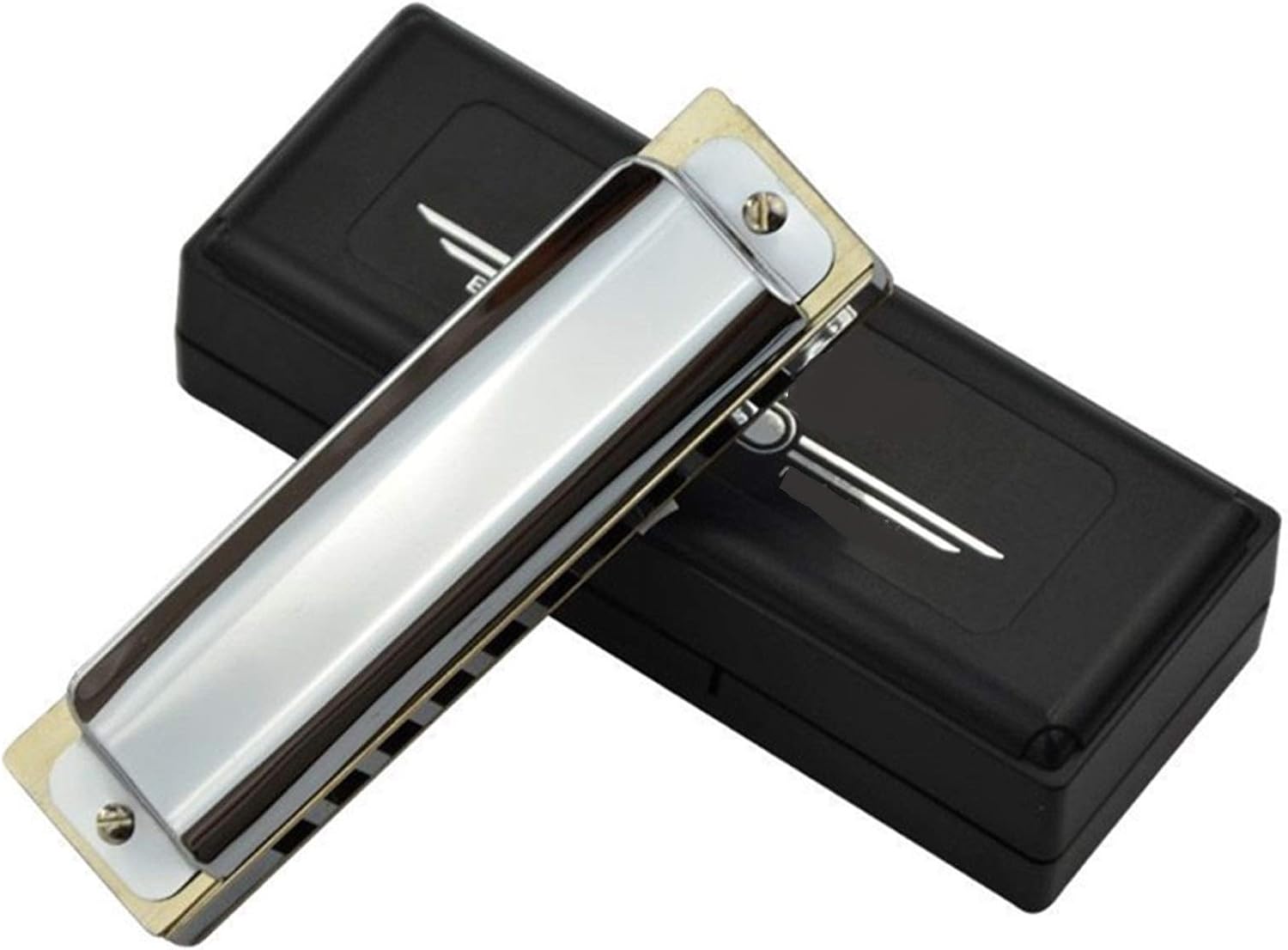 SUOFEILAIMU Copper Comb Harmonica 10 Hole 20 Tone Diatonic Blues Harp Woodwind Gaita Musical Instruments Organ (Color : D Key)