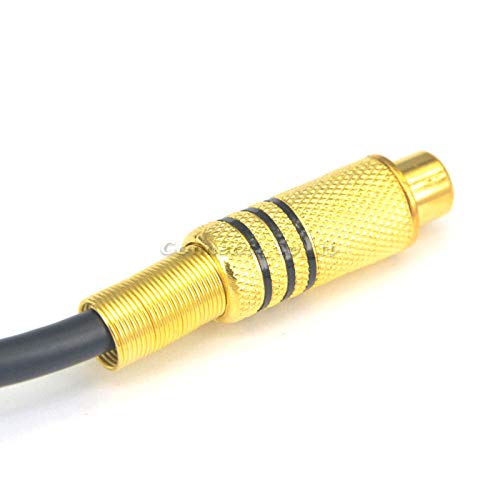 10 Pieces XLR 3 Pin Female to RCA Female Jack Connector Adapter Cable 0.6 Feet