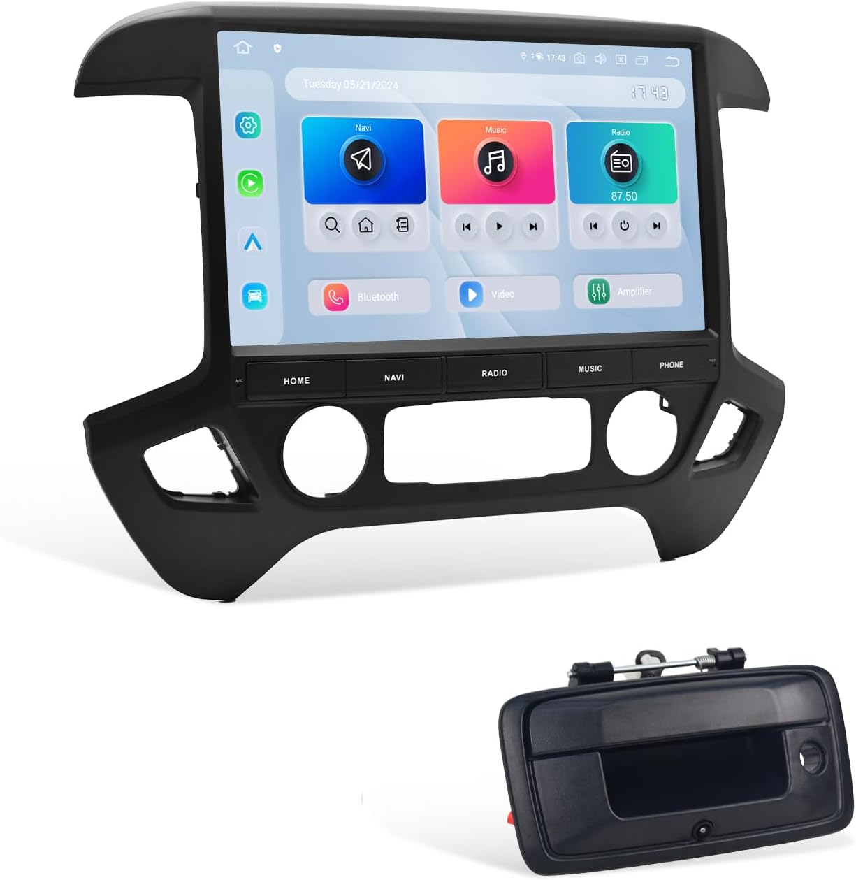 Dasaita Android 13 Car Stereo for Chevrolet Silverado GMC Sierra 2014-2019 with Tailgate Camera Wireless Carplay/Android Auto, 13.3