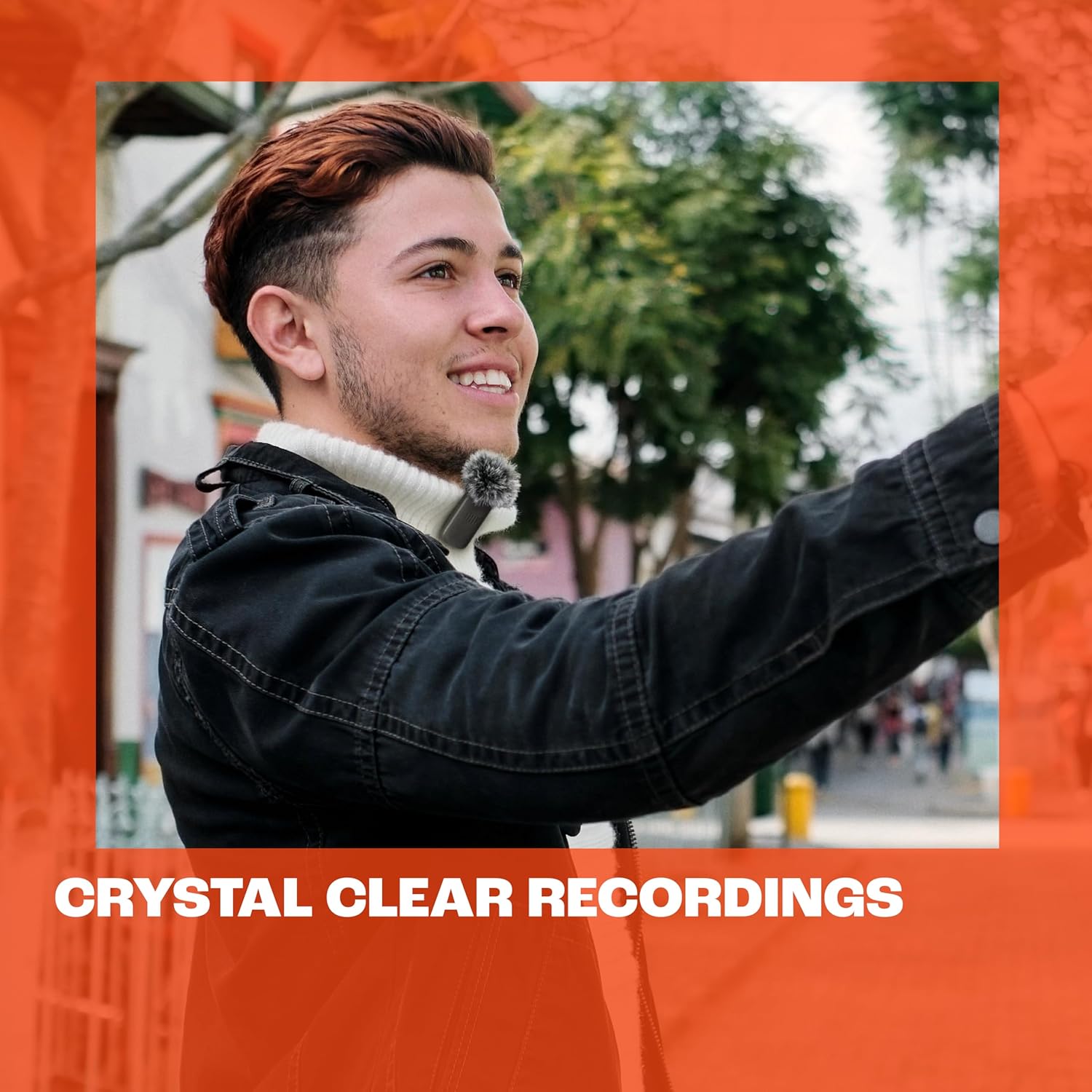 JBL Quantum Stream Wireless USB-C - Wearable Wireless Streaming Microphone for Crystal Clear Recordings, 24 Hours of Recording time, Plus Speed Charge, Included Windscreen for Noise Reduction