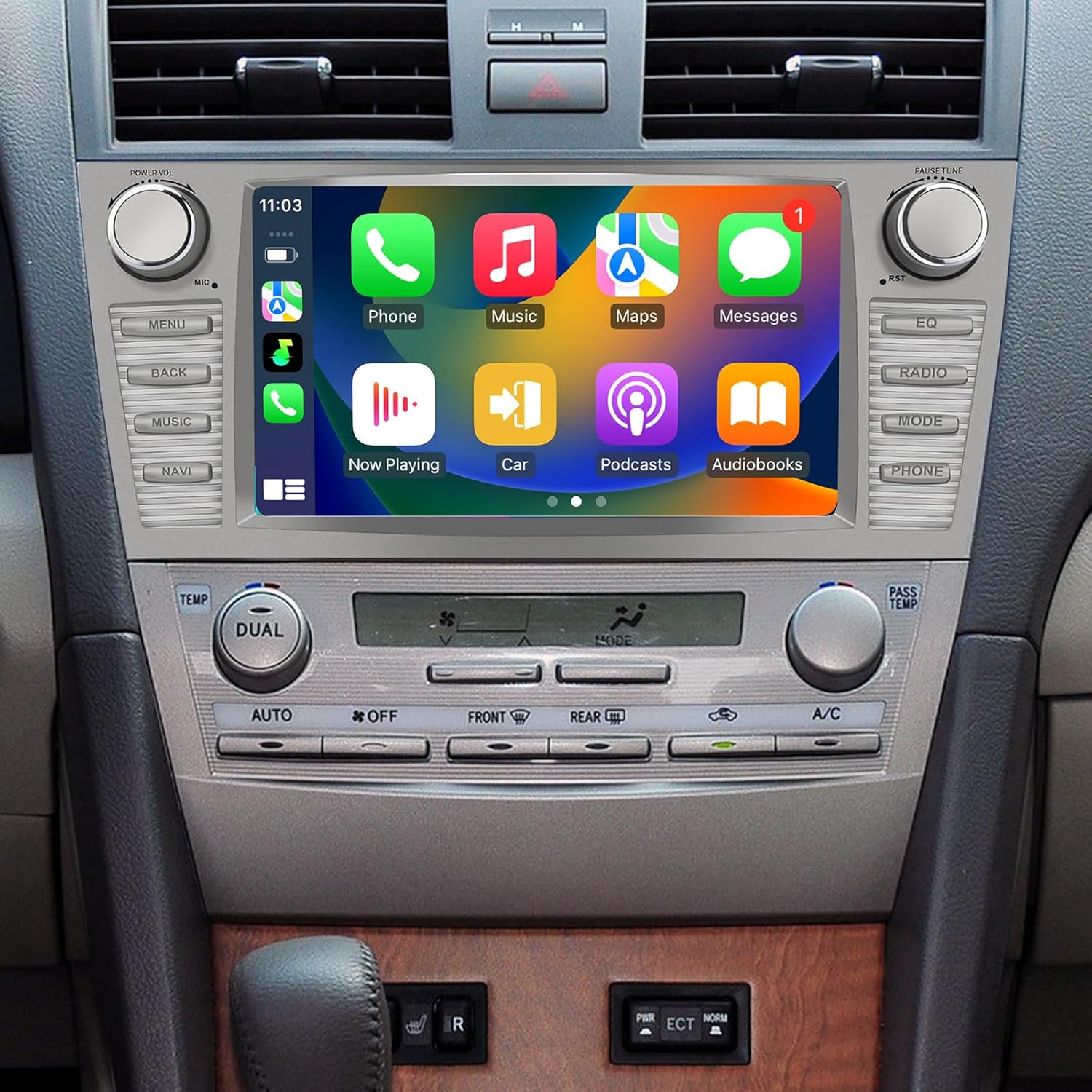 Car Radio for Toyota Camry 2007-2011 Stereo Android 14 Touch Screen Wireless Carplay & Android Auto Bluetooth WiFi GPS Backup Camera SWC FM 8 Core 4G + 64G Head Unit