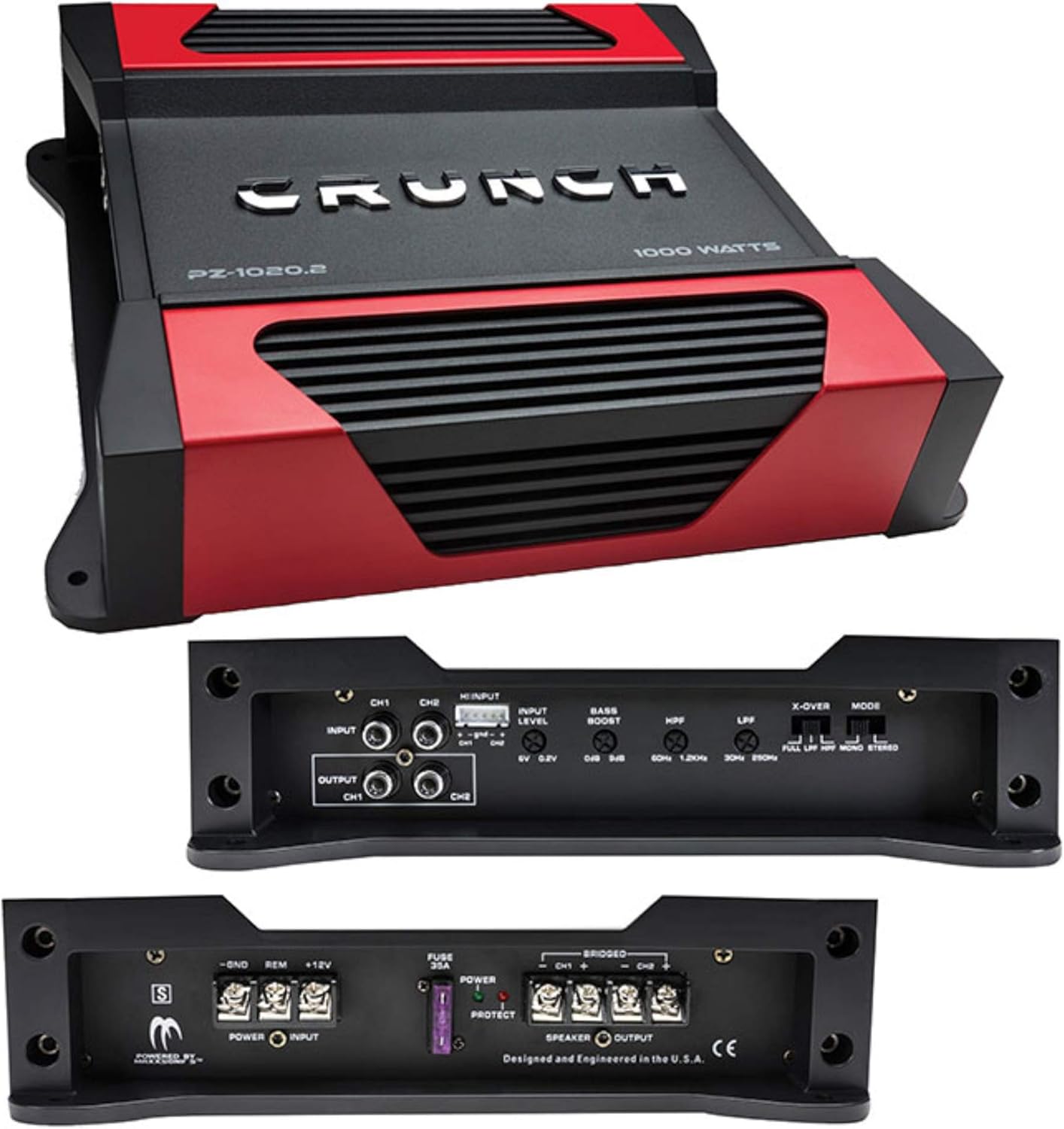 POWERZONE 2-Channel Class AB Amp (1,100 Watts)