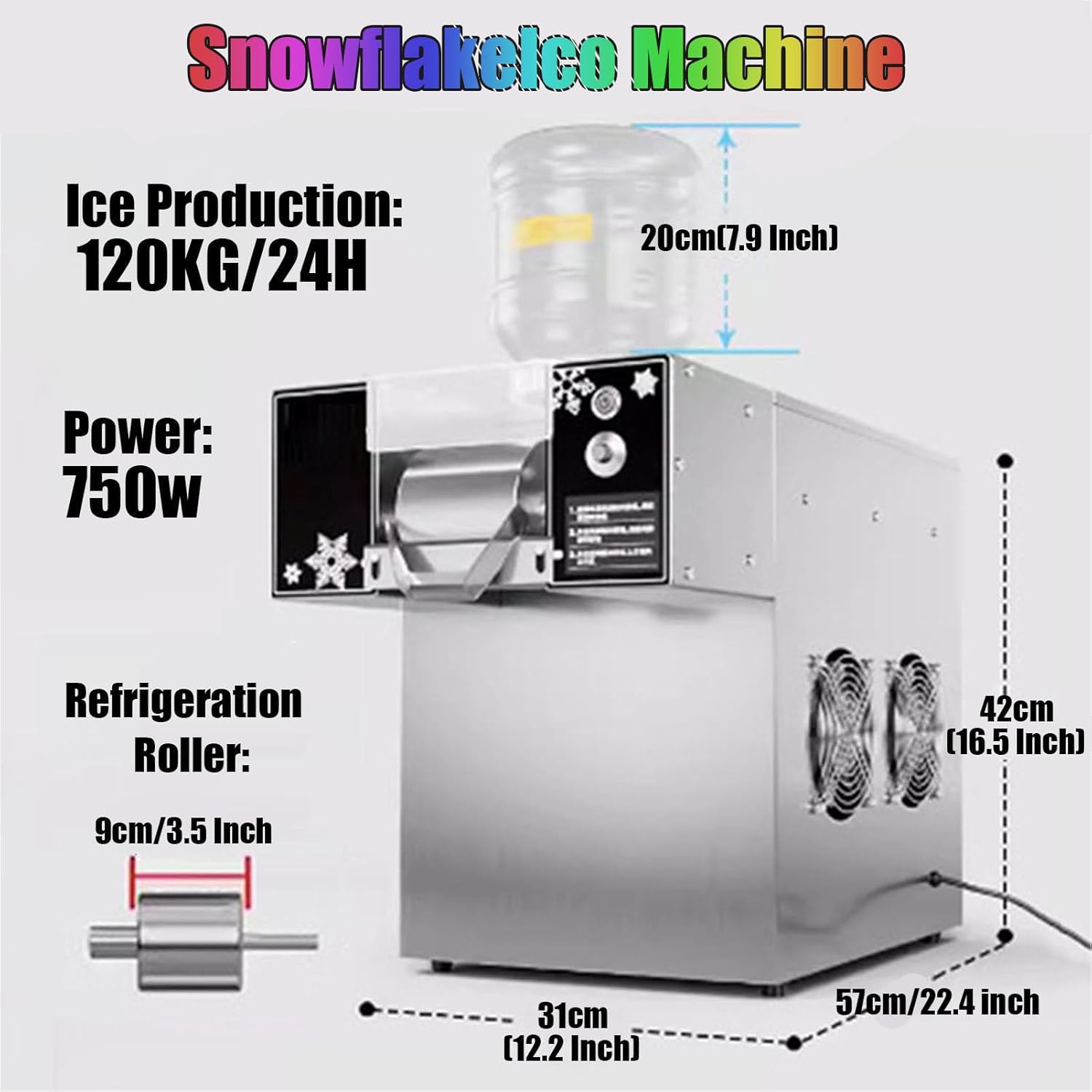 Commercial Korean Kakigori Mesin Es Bingsoo Snow Snowflake Flake Cream Crusher Maker Shaved Ice Shaver Bingsu Making Machine (Mechanical 60KG)