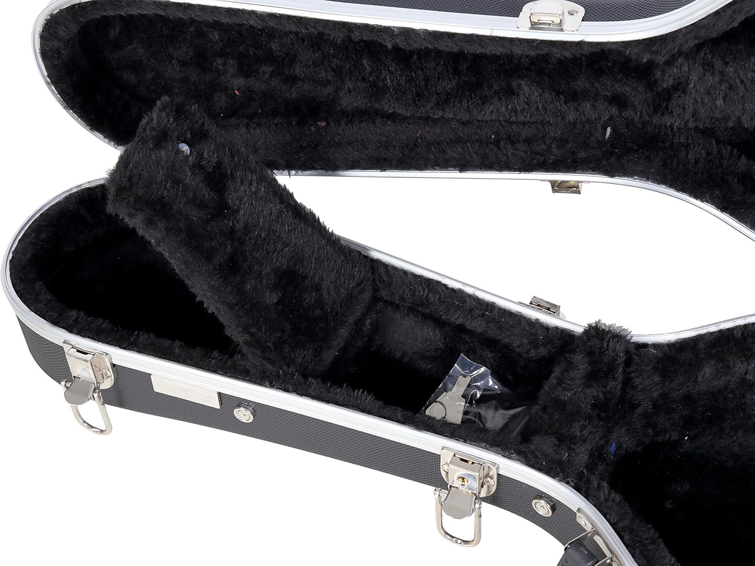 Crossrock CRA860BU Baritone Ukulele, ABS Molded Hard Backpack Case, Black (CRA860BUBK)