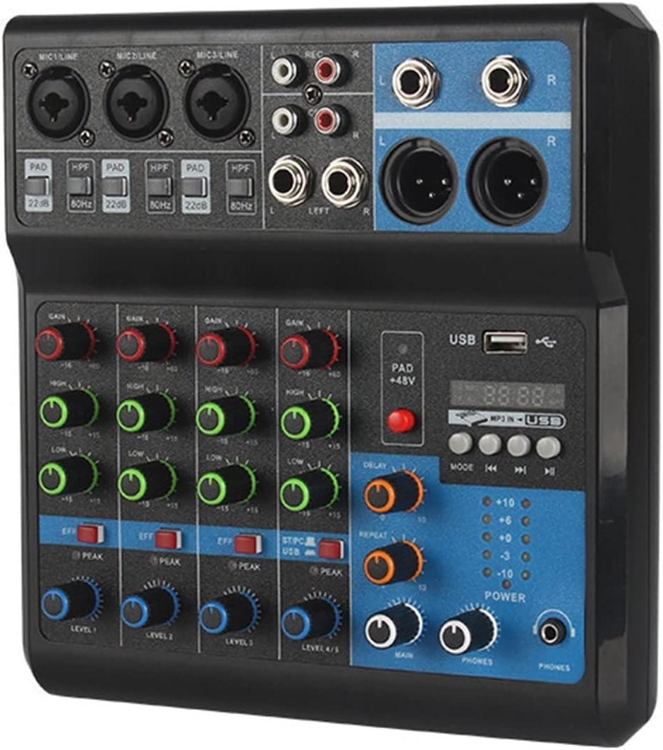 Audio Mixer, Computer Recording Sound Card Mixer Mixer Professional Professional Equipment Interface Processor Audio Quality