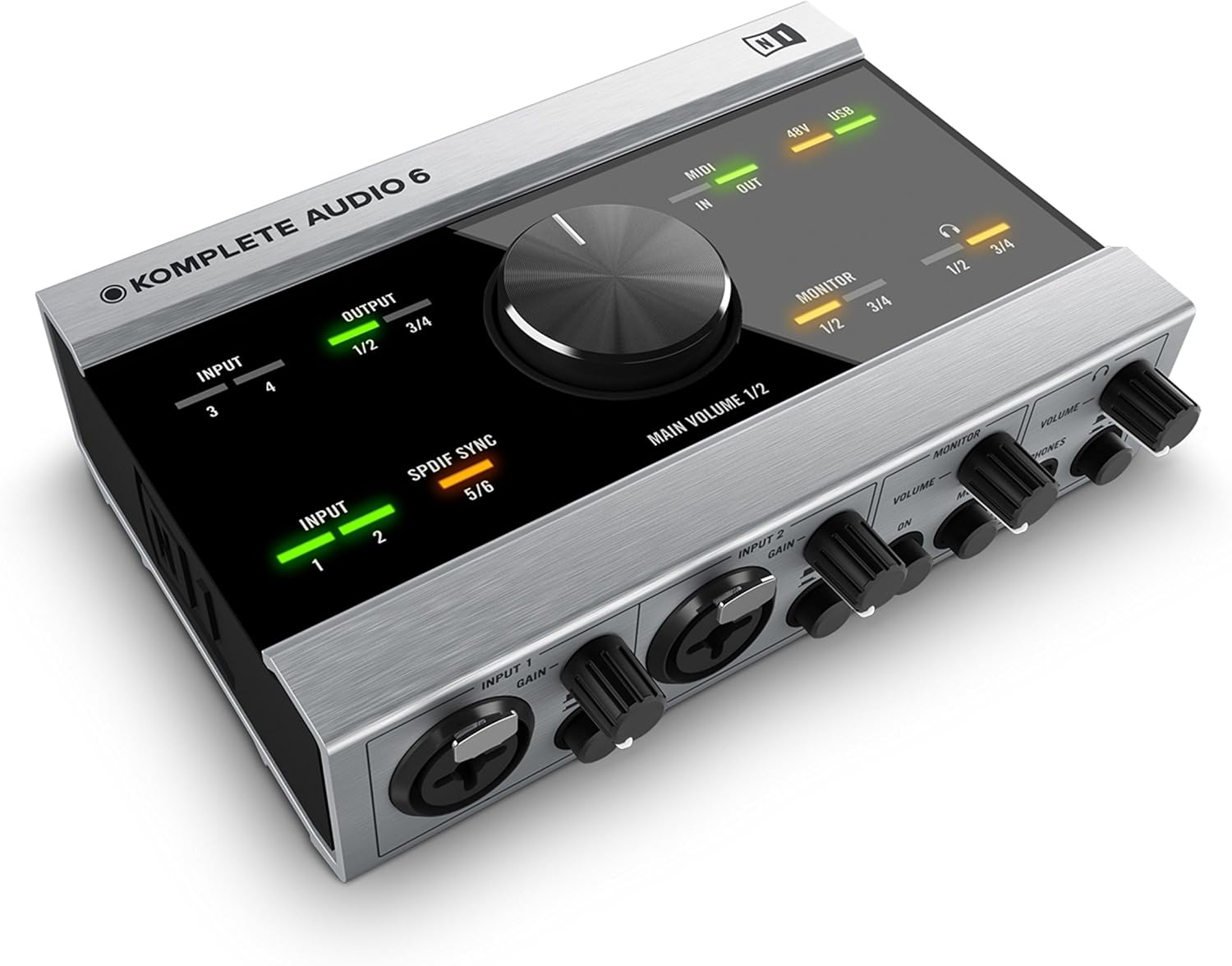 Native Instruments Komplete Audio 6 USB Audio Interface with Recording, DJ, Synth, and Production Software