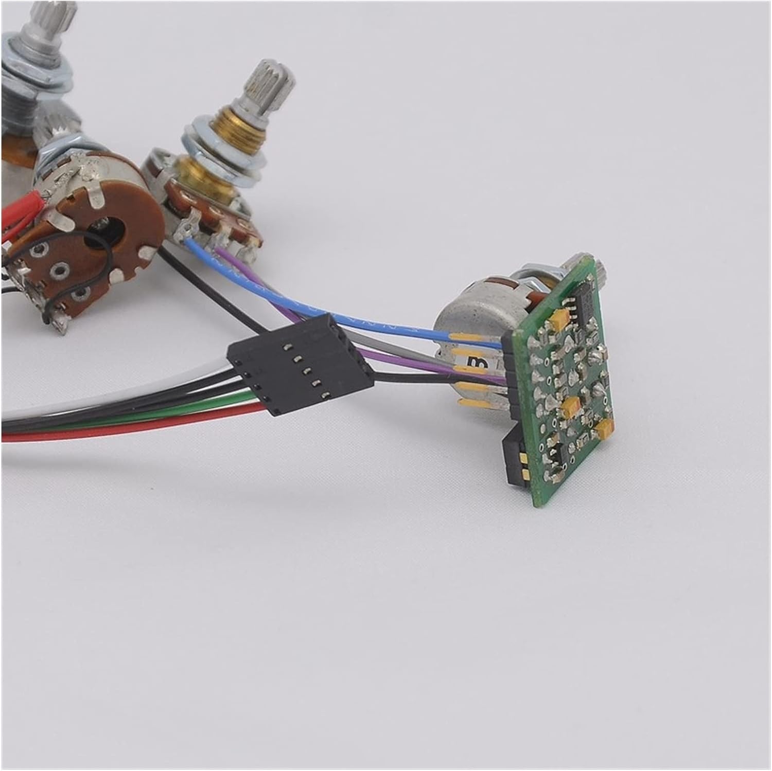 KESHUO Electric Guitar Wiring Harness 1 Set Active 2 Band EQ Preamp Circuit for Passive Bass Pickup