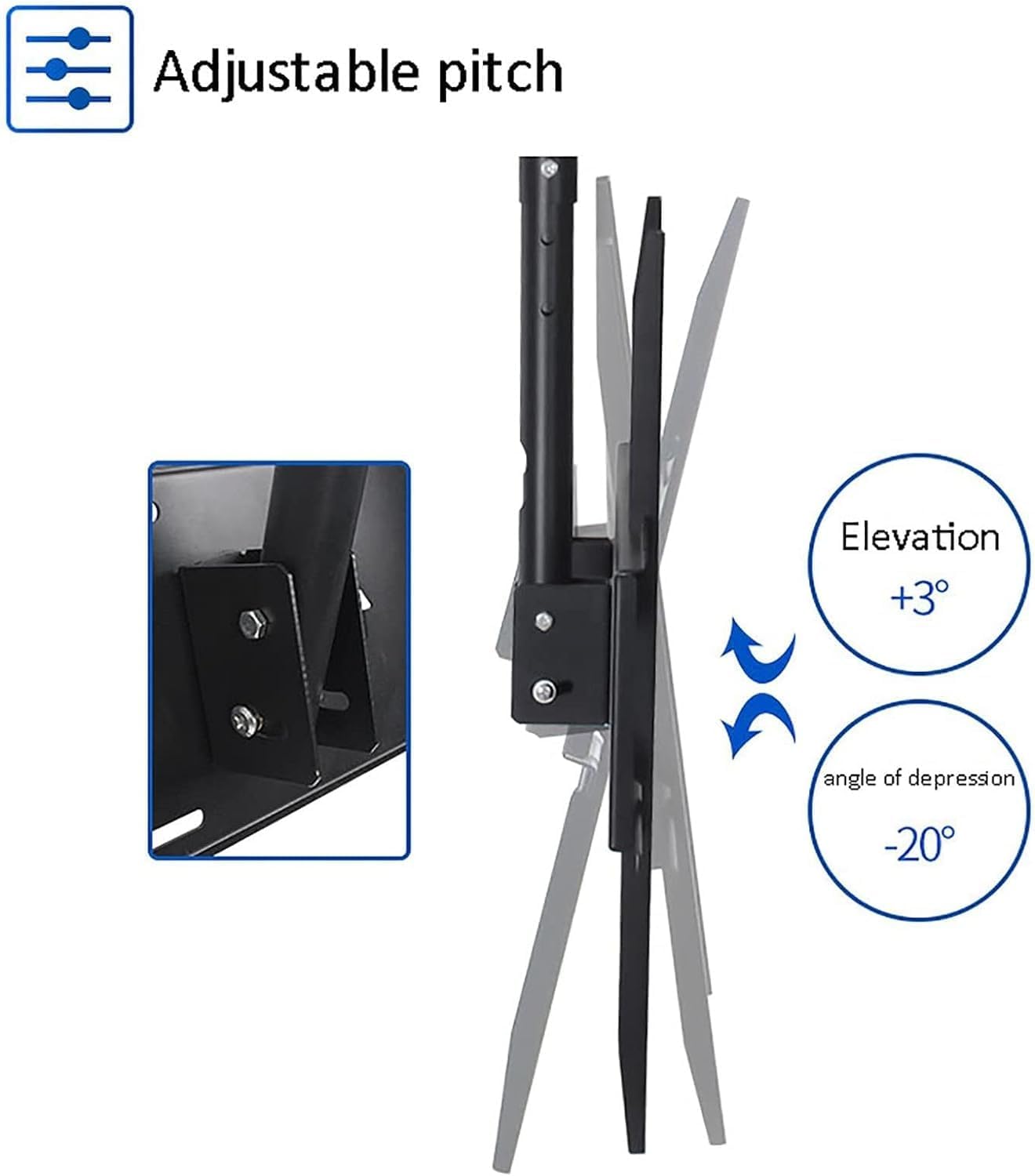 tv Wall Mount' Telescopic TV Bracket TV Wall Mount Ceiling TV Mount, Full Motion 360° Tilt Swivel TV Bracket, Fits 60-100 Inch LCD Screen Folding tv Mount Wall Mount tv Bracket
