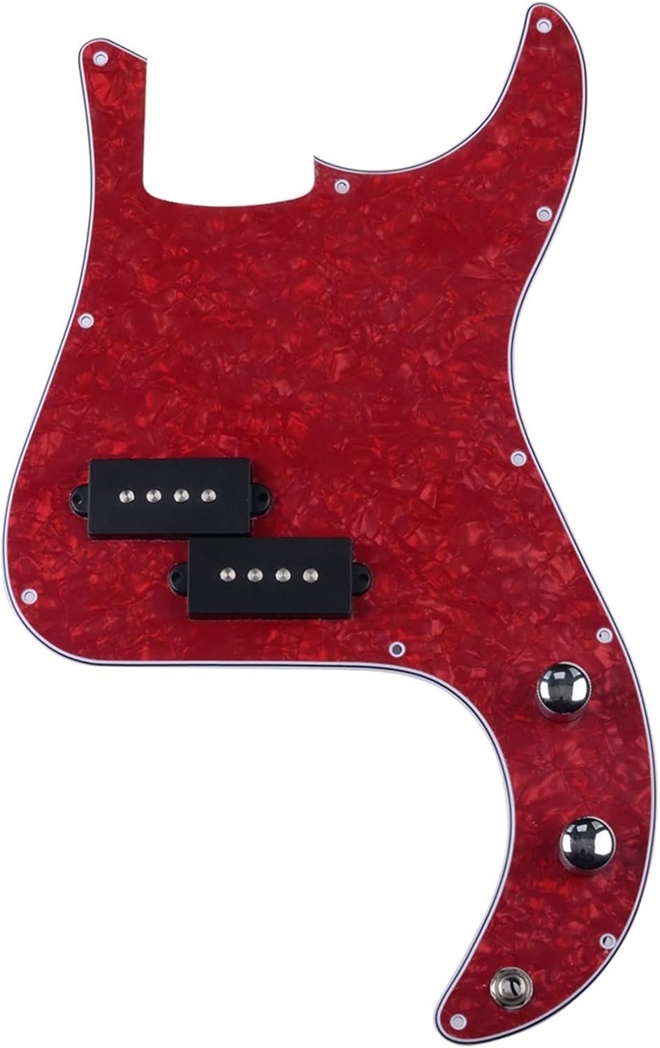 TSTS Bass Guitar Pre-Wired Pickguard Scratch Plate with Pickup for 4 String Bass Guitar Parts Prewired Pickup Pickguard (Color : 01)