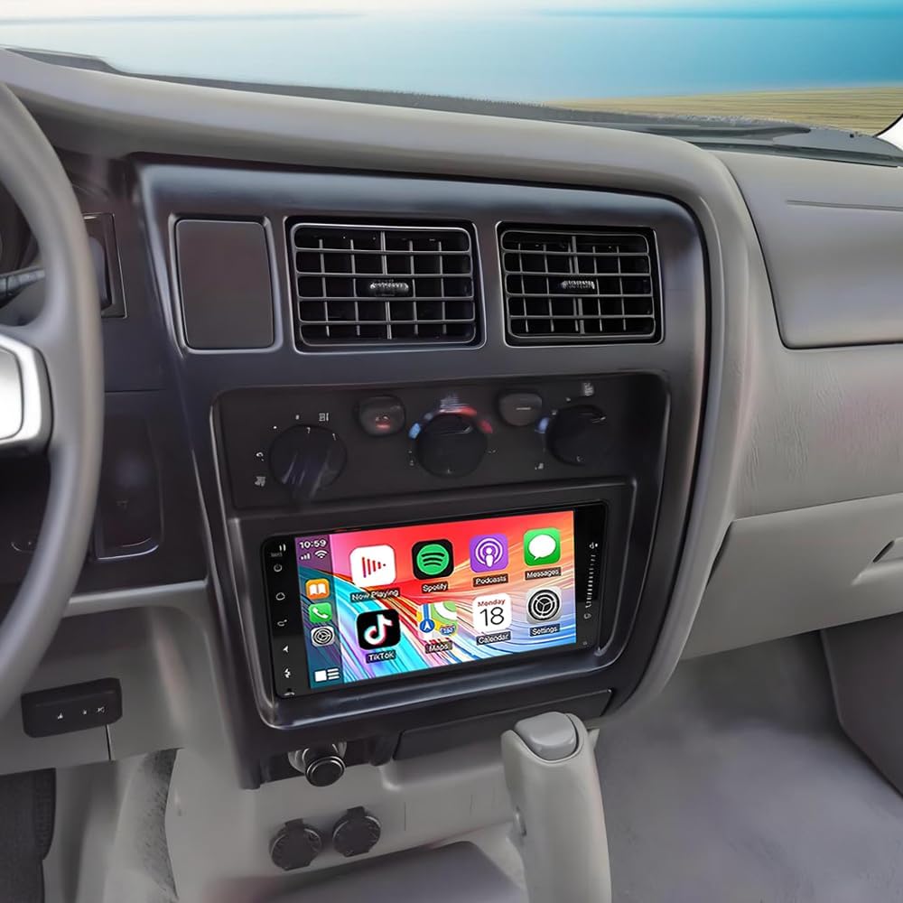Car Radio for Toyota Tacoma Prerunner 1998-2004 Radio with Wireless Carplay & Android Auto, Android 13 Prerunner Stereo with Voice Control BT WiFi GPS SWC EQ FM RDS Mirror Link Backup Camera Mic