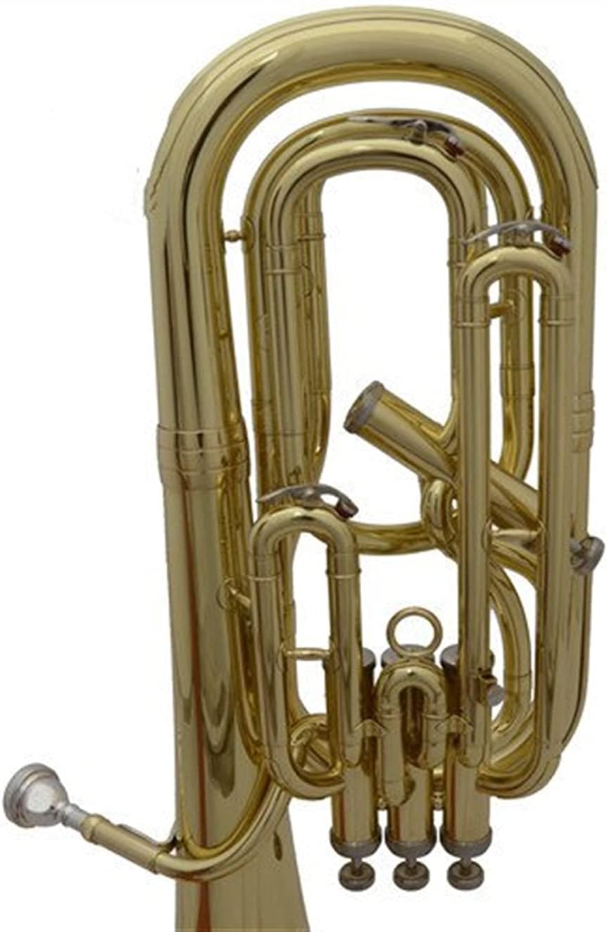 Professional Golden Euphonium Three Vertical One Oblique Button Euphonium Student Euphonium