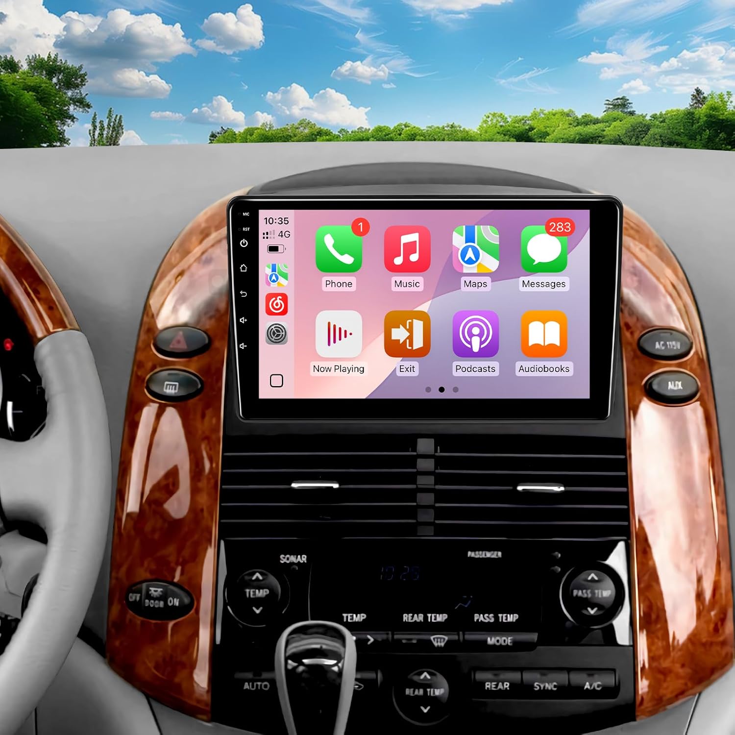 Leadfan Car Stereo for (JBL Version) Toyota Sienna 2004 2005 2006 2007 2008 2009 2010, 9 Inch Screen for Sienna, with Carplay Android Auto GPS FM Backup Camera 2G+32G