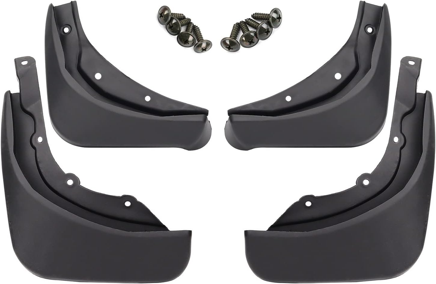 HKKAXWRQE Set Car Mudflaps Compatible for Volvo V90 S90 2016-2023 Mud Flaps Splash Guard Mudguards Front Rear Molded 2017 2018 2019 2020 2022 2021