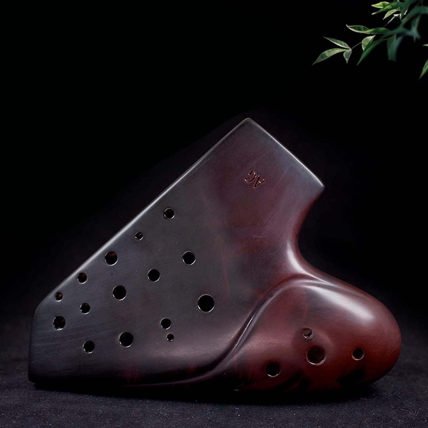 TSTS Students and Beginners Three-Pipe Ocarina Smoked Alto G-Tone Professional Playing Wind Instrument Children Ocarina