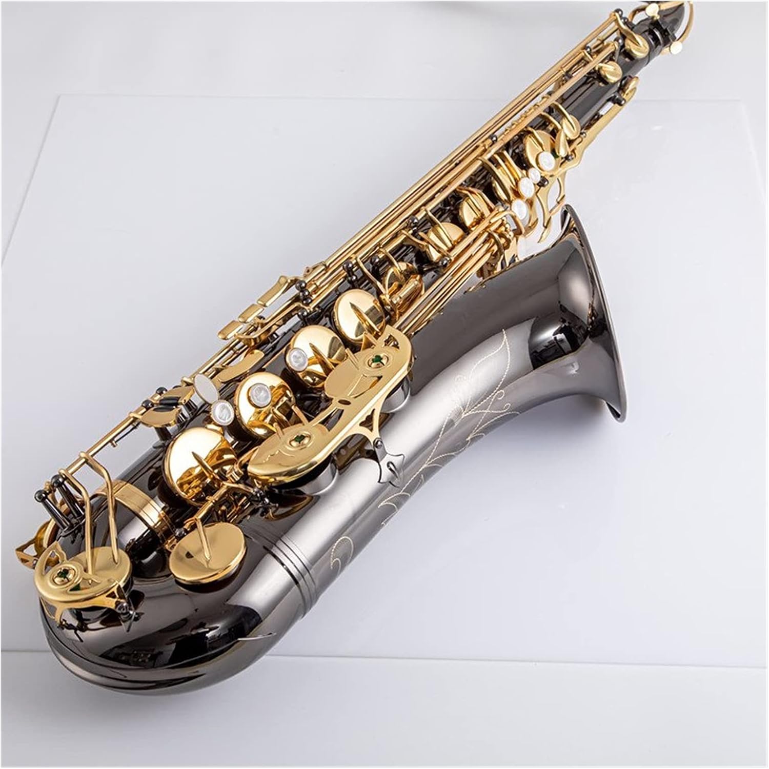 Sax Beginners Kit Bb Tenor Saxophone Sax Brass Body Black Nickle Plated Golden Keys Woodwind Instrument Wind Instrument