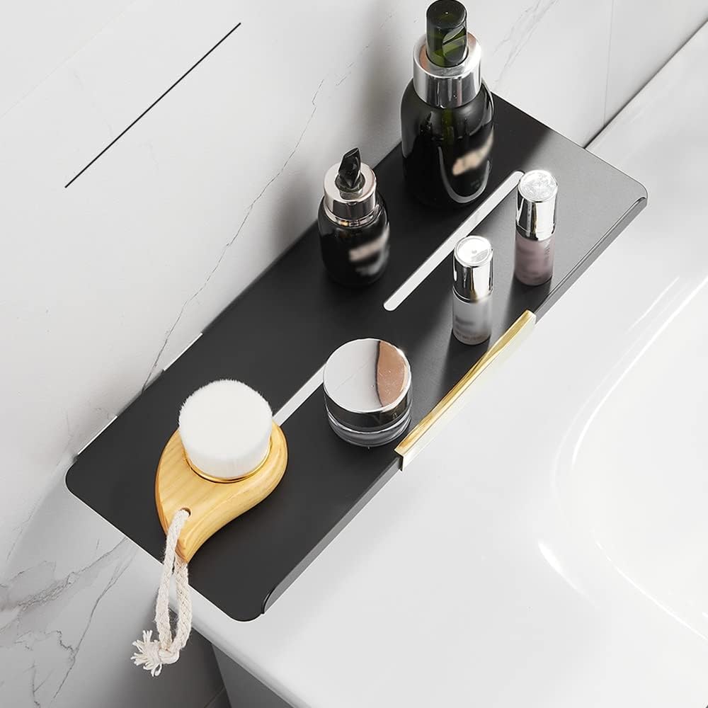 Shower Caddy Matte Black Bathroom Shelf, Shower Rack Storage Shelves, Shampoo Cosmetic Rack Holder, Wall Mount Bathroom Organization Bathroom Organizer (Color : Type A)
