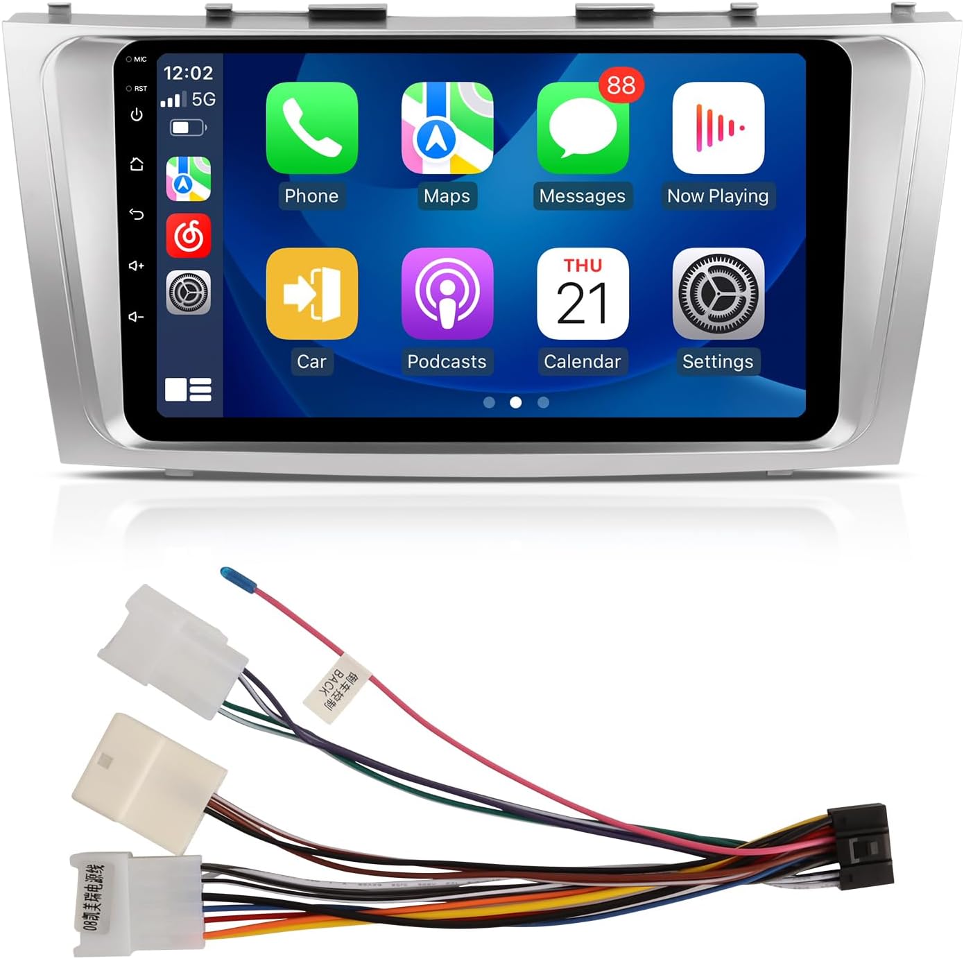Android 13.0 6G 128G Wireless Apple Car Play Car Stereo for Toyota Camry 2007-2011, 9