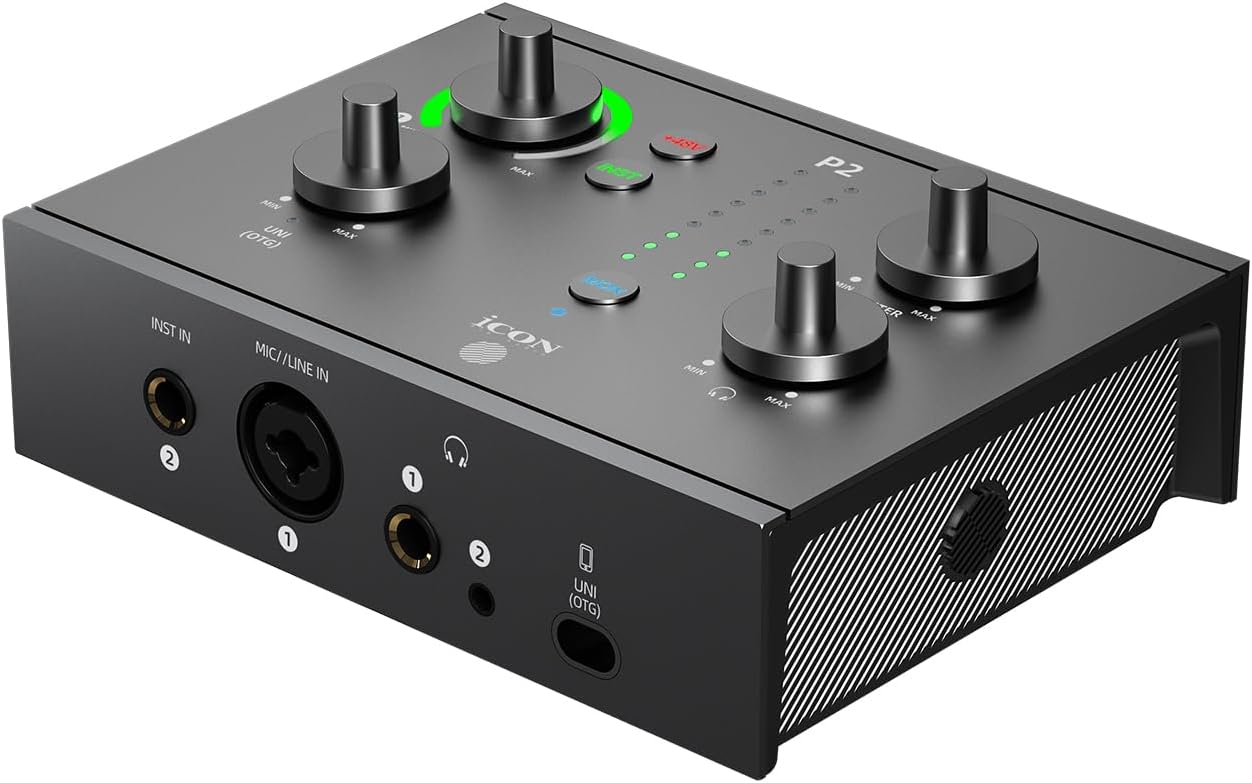 iCON Pro Audio Panel 4 USB Audio Interface Sound Card for PC Mac, Professional Wired Recording Interface