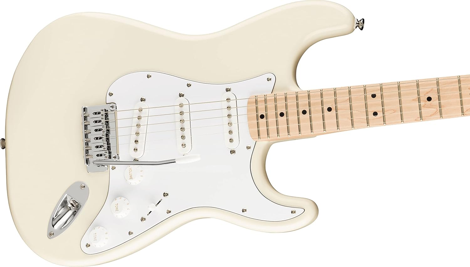 Fender Squier Affinity Stratocaster - Olympic White Bundle with Frontman 10G Amplifier, Gig Bag, Tuner, Instrument Cable, Strap, Picks, and Austin Bazaar Instructional DVD