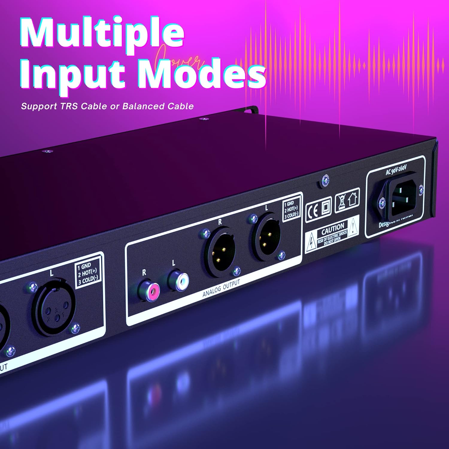 BDS PP-31 Digital Audio Spectrum Analyzer Display 31-Band Music Spectrum VU Meter (1U Rack Mount+Blue)