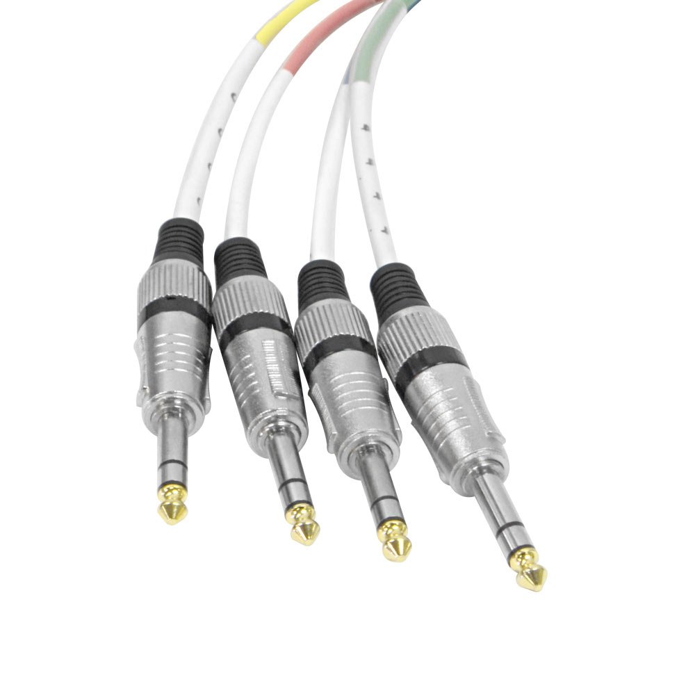Seismic Audio - SAXT-4x10_MF - 4 Channel 10 Foot 1/4 Inch TRS to XLR Male and XLR Female Snake Cable Bundle