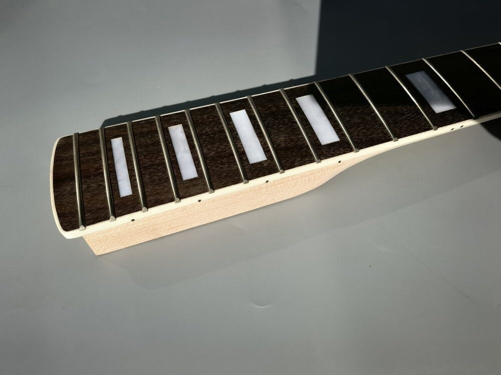 22fret Maple Bass Guitar Neck 34inch Left Rosewood Fretboard Short Scale Bolt On