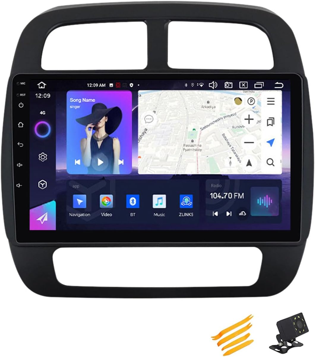 Android 13 Car Stereo Bluetooth CarPlay 2 DIN Touch Screen Compatible with Renault K-ZE 2015~2019 9In QLED Display Car Radio with Navigation Android Auto FM RDS SWC,8 Core NF7 8G+256G