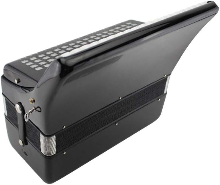 60-Bass 34-Key Accordion, Black, Wood & ABS Plastic, 5 Voice Change, Beginner's Ensemble